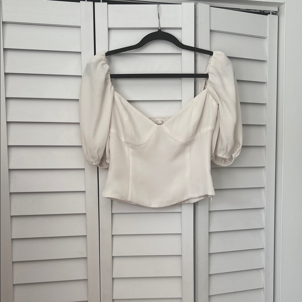Wilfred Cream Puff Sleeve Blouse